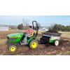 compost spreader for topdressing market gardens and small farm rows by earth and turf